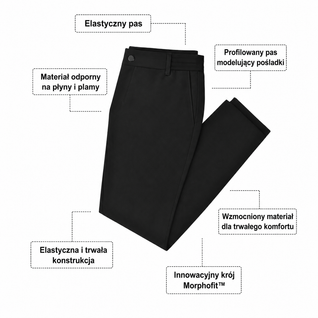 Spodnie MorphoFit™ - Antygniotące, Oddychające & Modelujące Sylwetkę