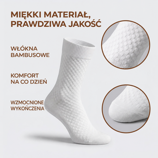 Skarpety Klasycut z włókna bambusowego premium