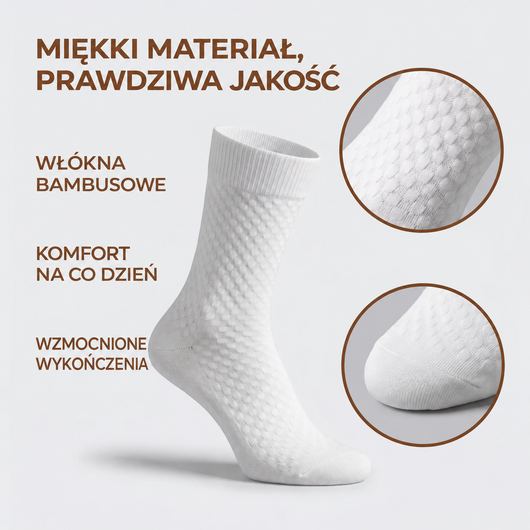 Skarpety Klasycut z włókna bambusowego premium